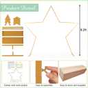 Silipull Star Gaint 8 ft Arch Backdrop Stand Kit Easy Assembly Metal Frame for Wedding Ceremony Entrance, Bridal Photo Booth, Birthday Baby Shower Decor Graduation Dance Photo Walls