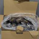 Brightever LED Outdoor String Lights 100FT Patio Lights with 52 Shatterproof ST38 Vintage Edison Bulbs, Outside Hanging Light Waterproof for Porch, Deck, Garden, Backyard, Balcony, 2700K Dimmable (100FT-Warm White, Black Wire)