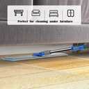 Microfiber Wet Mops 24 in Heavy Duty Flat Floor Mop Adjustable Handle with 4 Washable Mop Clothes