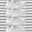 STOBAZA Transparent Display Shoe Holder 8-Pack 9.84X4.72 Inches Wall Mounted Slatwall Shelves for Retail Store and Home Shoe Organization