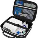 Nebulizer Bag for Smart Nebulizer,Portable Hard Case,Desktop Inhaler Nebulizer for Home Travel Use, Medicine Storage Bag for Inhaler Spacer, Masks, Asthma Accessories for Kids and Adults,Black