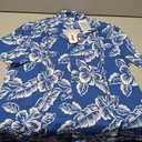 COOFANDY Men's Casual Button Down Shirts Short Sleeve Linen Beach Shirt Cuban Vacation Textured Shirts with Pocket Large