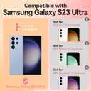 ChiCsFleur for Samsung Galaxy S23 Ultra Case, TPU Phone case with Camera Protection for Women Girls Teens - Blue Whale Shark Artsy Cartoon Pattern Shell Bubble Ocean Gift Kawaii Aesthetic Unique