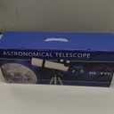 Telescope 80mm Aperture 600mm - Astronomical Portable Refracting Telescope Fully Multi-coated High Transmission Coatings AZ Mount with Tripod Phone Adapter, Wireless Control, Carrying Bag. Easy Set Up (80600White)