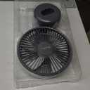 HandFan 6 Inch Handheld Fan with 4000mAh Battery 6 Speed Personal Fan, Strong Airflow, Cooling Desk Removable Base Design, 5-34H Working Time, 180 Foldable for Travel Outdoor Office Household(grey)