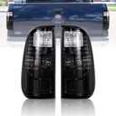 DOT Approved Smoke Tail Lights for 2008-2016 Ford F-250 F-350 F-450 Super Duty | Direct Fit Pair | No Bulbs/No Harness | OE Replacement (Dual-Tone Phantom)