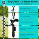 27" Ground Anchors Heavy Duty Shed Anchors Kit, Mobile Home Anchor with 3/16" Galvanized Cable and Turnbuckles for Sheds Canopy Gazebo Trampoline Swing Set(4x27in)