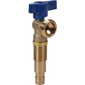 Oatey 38880 Washing Machine Outlet Box Valves, 1/4 Turn F1960 3/4 In. Nh Blue