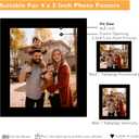 2 x 2 Packs 4x5 Picture Frame Black, Engineered Wood 4 x 5 Photo Frame, 4 by 5 Photo Poster Frame for Wall Hanging and Tabletop Set of 2, Black