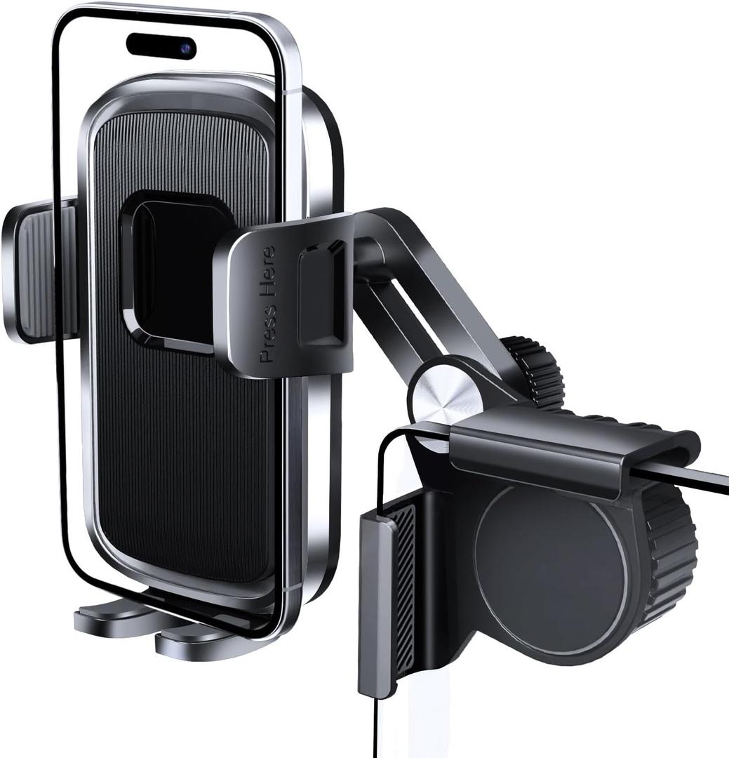 Phone Mount for Tesla Model 3 / Model Y Accessories 2025, 360 Rotatable, Non-Adhesive, Universal Phone Holder for Tesla Screen, Compatible with iPhone Series, 4-7.2 Inches All Phone