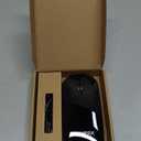 FENIFOX Bluetooth Mouse Slim Mini Whisper-Quiet Flat Portable Wireless Mice Rechargeable Compatible with Laptop,PC,Tablet Android Windows XP(Black)