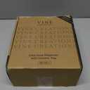 Vine Creations Glass Soap Dispenser Set, Kitchen Soap Dispenser Set with Ceramic Tray, 16 oz Dish Soap and Hand Soap Dispensers with Stainless Steel Pump Decor (Clear Bottle/Brushed Brass)