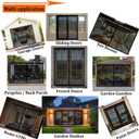 Magnetic Garage Door Screen Kit 9x8 FT - Retractable Mesh Net Screen Door with Fiberglass Mesh for 1 Car Garage 9x8ft, Blocks Bugs & Provides Privacy - Perfect for Workshop, Gym, or Patio