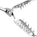 FTH Premium Stainless Steel Grabber Reacher Pickup Tool Heavy Duty Trash Picker Log BBQ Fireplace pits Snake Tongs (41 inch)