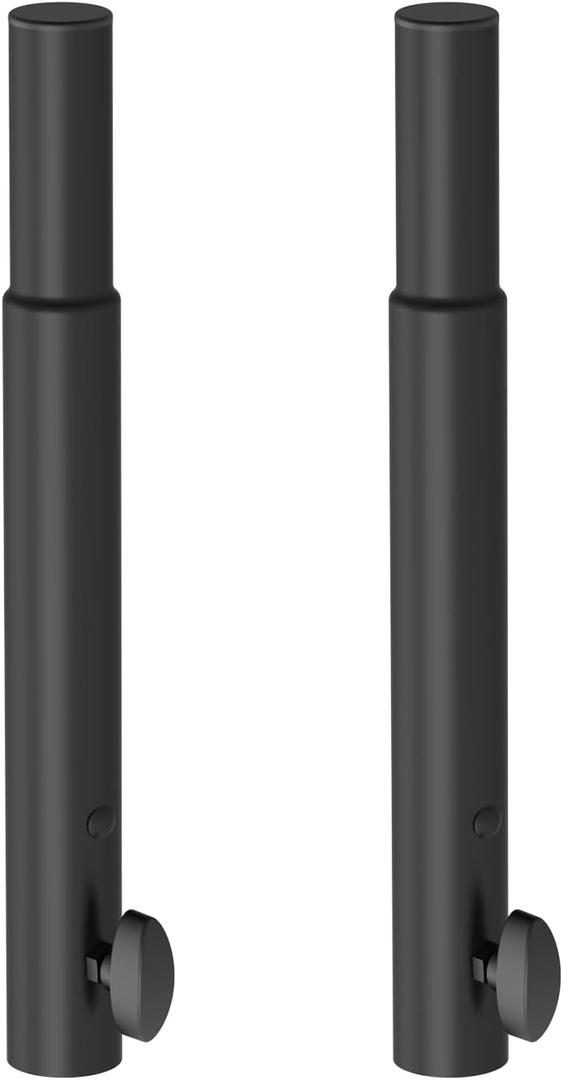 2 x 14.5" Extended Pole Mount Extension Rod Effectively Lift by 10.6", 35mm Speaker Adapters for Most Light Stage Stand Tripod Speaker Stand, Set of 2