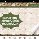 9 x Desk Calendar 2026-2027, 18-Month Calendar Runs from January 2026 to June 2027, 17" x 12" Desktop or Wall Calendar, Perfect Monthly Calendar Planner for Home, Office, or School - Garden Repose
