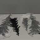 Jetec 4 Pieces Pine Tree Wall Decoration Metal Pine Tree Metal Wall Art Decor for Outdoor Christmas Living Room Bedroom Home Farmhouse Office Cabin(Black)