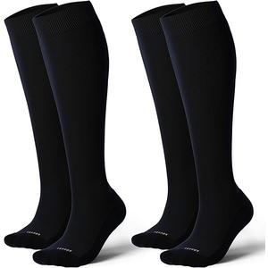 Soft Cotton Compression Socks for Women Men 20-30mmHg Knee High Support for Circulation, Nurses, Pregnancy, Travel