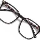 Oversized Square Blue Light Blocking Glasses for Women Men, Anti-Fatigue Computer Monitor Gaming Glasses Reduce Eye Strain(Black Tortoise)