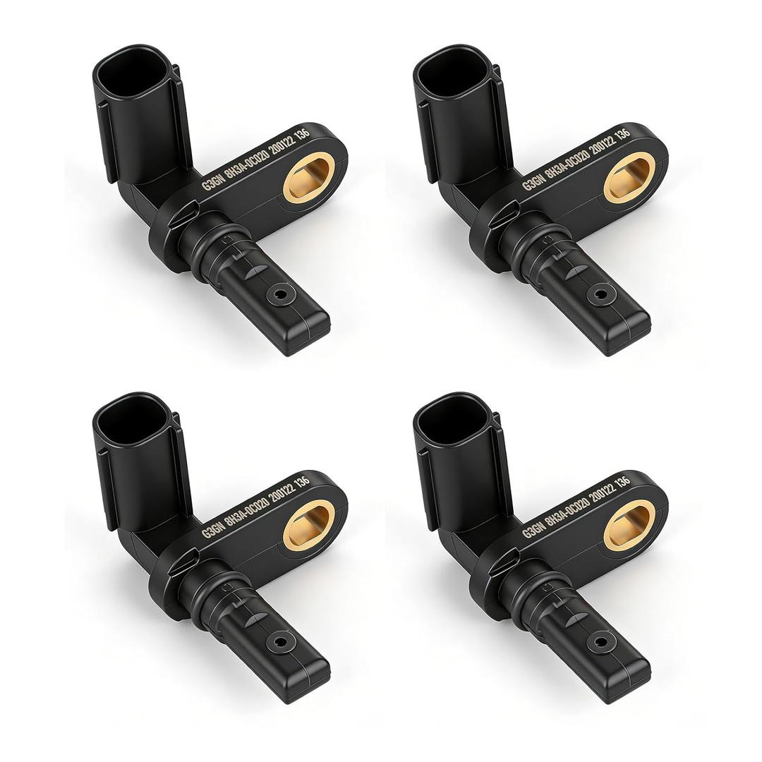 4PCS ABS Wheel Speed Sensor Front Rear Left Right Compatible with 2007-2017 Tundra Driver & Passenger Side Replace ALS1790 ALS1791 89542-0C020 89543-0C020