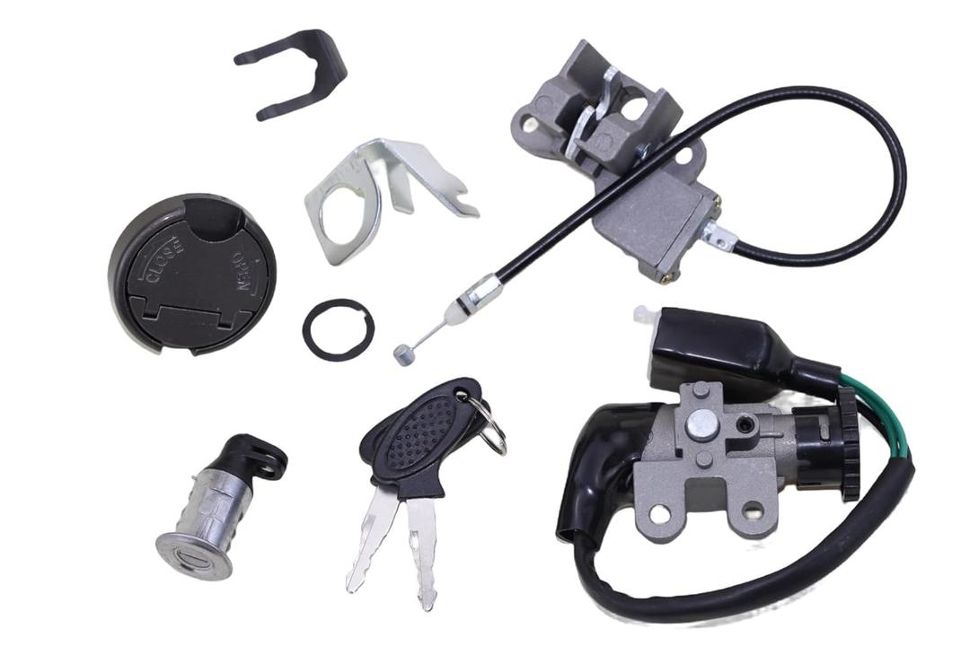 Trkimal Scooter Ignition Switch Key Set for Scooter Gy6 49cc 50 cc 150cc TaoTao Peace Roketa Jonway NST Tank