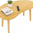 Mango Coffee Table Low Table with 4 Solid Wood Sturdy Legs,Floor Table Desk for Sitting on The Floor,19.7"D x 31.5"W x 16"H Inches,Living Room/Toy room Furniture,Rental house Furniture(Natural-Mango)