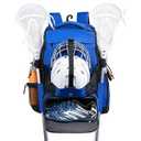 Himal Outdoors Lacrosse Bag with Helmet Storage- Premium Lacrosse Backpack with Two Stick Holder- Extra Large Separate Shoe Compartment-Zipper Pocket & Towel Ring and Padded Shoulder Straps