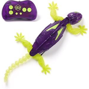 HEX Bots Glow-in-The-Dark Gecko with Official Wall Climber Technology, Rechargeable Remote Control Robot Kids Toys, Prank Toys for Boys & Girls Ages 4 & Up (Multicolor)