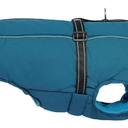 PUMYPOREITY Dog Coat with Harness Built in, Reflective Fleece Jacket, Thick and Warm Winter Coat, Medium Dog Jacket with Zip, Cold Weather Coats for Outdoor, Waterproof Pet Snowsuit, Black, L