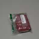 APHISON RFID Credit Card Holder Zipper Card Case Keychain Small Wallet for Women 1942-2 RED