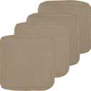 Easy-Going Waterproof Patio Cushion Covers ONLY Cover 24x24x4 inch 4 Pack Replacement Non-Slip Outdoor Seat Cushion Slipcover with Zipper. Camel