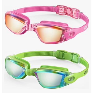 Aegend Swim Goggles, 2 Pack Swimming Goggles No Leaking Adult Men Women Youth