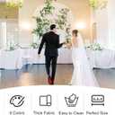 4 Pack Rectangle Tablecloth 90x132Inch White Washable Polyester Table Cover for Wedding Dining Table Buffet Parties Banquet Decoration（White）