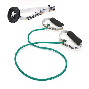 THERABAND Resistance Tubes, Professional Latex Elastic Tubing with Soft Handles For Exercise, Physical Therapy, Lower Pilates, At-Home Workouts, and Rehab, 48 Inch, Green, Heavy, Intermediate Level 1 (48 Inch With Soft Handles, Green - Heavy - Level 4)