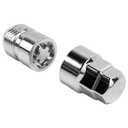 M121.25 Wheel Locking Nuts, Height 1.27" Cone Seat Replacement for GR86 EX35 EX37 M56-5 Locks and 2 Key,Anti-Theft Tire Lock Nut