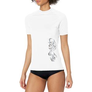 Kanu Surf Women's Breeze UPF 50+ Short Sleeved Active Rashguard & Workout Top (M)