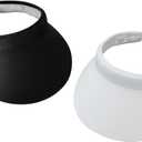 Women's Sun Visors Set of 2 (Black/Grey)
