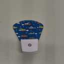 Cartoon Transport Night Light, Plug-into Wall Blue Cars Trucks Nightlight Lamp with Dusk to Dawn Sensor, Led Lamp 0.5W Energy Efficient for Boys Girls Adults Home Decor