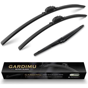 Front and Rear Windshield Wiper Blades, 3 Pcs Front and Back Windshield Wipers Blades Replacement for Lexus UX 250h 300h 2019-2025, 26" 16" 12", Car Window Wiper Blades from 2019 to 2025