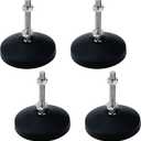 Antrader Heavy Duty Leveling Feet,M8×50 Adjustable Furniture Feet,4 Pcs Reinforced Nylon Base Articulated Feet(85mm Long)