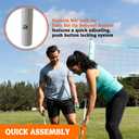 Hall of Games 20-ft Outdoor Volleyball and Badminton Net with Carrying Bag Accessories Set and Adjustable Steel Poles Perfect for Backyards