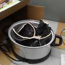 Hamilton Beach 4 Quart Programmable Slow Cooker with Flexible Easy Programming, 5 Cooking Times, Dishwasher-Safe Crock & Lid, Silver (33443)