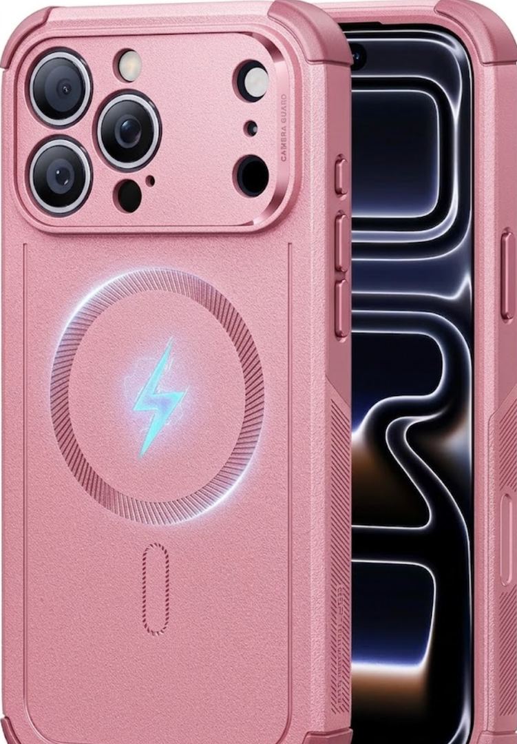 ESR for iPhone 17 Pro Phone Case, 23ft Military-Grade Drop Protection, Shock-Absorbing Rugged Cover, MagSafe Accessories Compatible, Cyber Series, Black