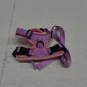 rabbitgoo Cat Harness and Leash for Walking, Escape Proof Soft Adjustable Vest Harnesses for Cats, Easy Control Breathable Reflective Strips Jacket, Pink & Purple, S