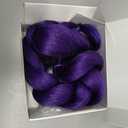 24 inch Purple Braids Ponytail Hair Pre Braiding Hair with Tie Synthetic Purple Hair Extensions for Halloween Costume Cosplay24inch Braids Ponytail