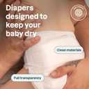 ATTITUDE Eco-Conscious Disposable Diapers, EWG Verified, Size 1/2 (7-17 lbs), Ultra Absorbent for Baby, Vegan & Plant-Based, 32 Count