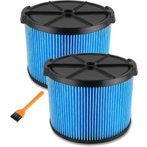 2 Pack Vf3500 Replacement Filter for Ridgid 4 Gallon Shop Vac Filter, 3-Layer Fine Portable Filter Compatible with Ridgid Wd3050, Wd4070, Wd4080, Wd4522, 4000rv, 4500rv Vacuums Filter