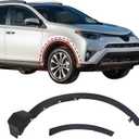 SecosAutoparts 2pcs Front Right Side Wheel Fender Trim Molding Compatible with Toyota Rav4 2016-2018 2.5L l4 Replace# 75601-0R060 52112-0R060 7560142100 TO1291113