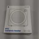 Gaiatop Mini Space Heater, Lightweight PTC Ceramic Fast Heating 500W Energy Efficient for Indoor Use, Overheating & 45 Tip-Over Protection, Portable Desk Electric Heaters for Office Home Black