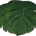 36Pcs Artificial Tropical Palm Leaves Large Size Bonus 2 Sheets/40pcs Dot Glues,Fake Faux Palm Leaves Hawaiian Party Jungle Beach Theme Decorations Table Leave Accessories Decors 36 Large Leaves